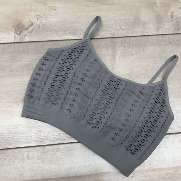 Full Tilt Other - ▪️3 Bralettes bundle!  Comfy Gray Patterned OS